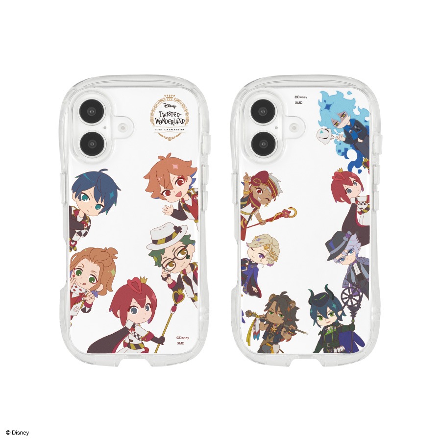 2026年1月下旬発売予定　ディズニー ツイステッドワンダーランド iPhone16 対応 クリスタルクリアケース