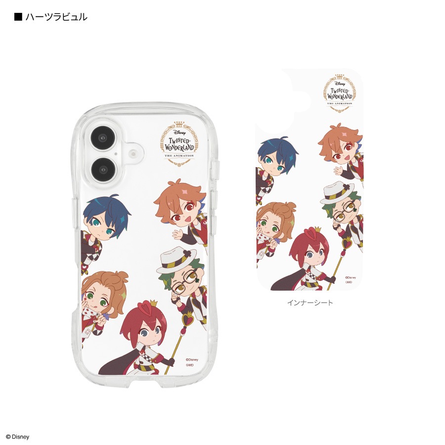 2026年1月下旬発売予定　ディズニー ツイステッドワンダーランド iPhone16 対応 クリスタルクリアケース