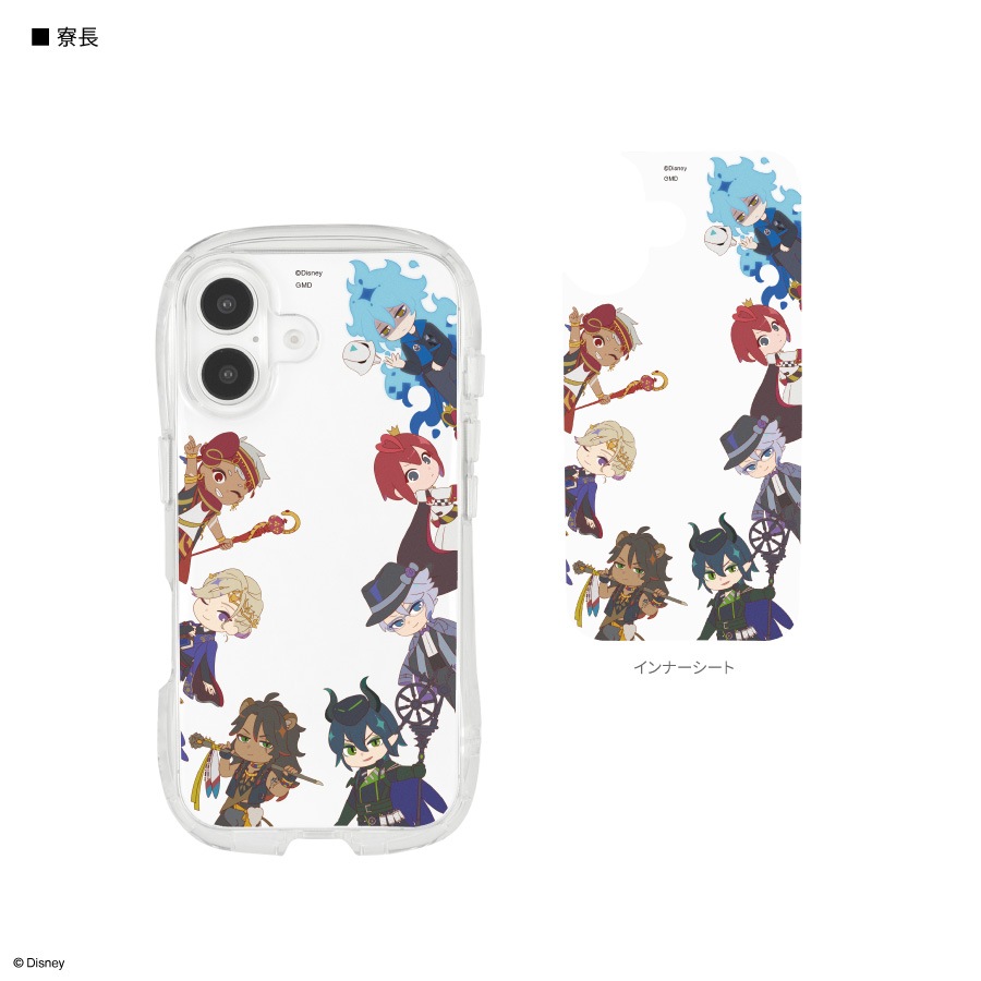 2026年1月下旬発売予定　ディズニー ツイステッドワンダーランド iPhone16 対応 クリスタルクリアケース