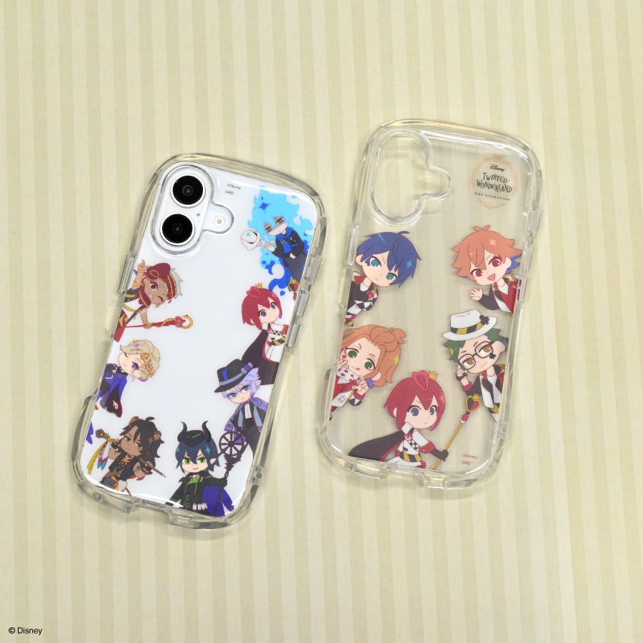 2026年1月下旬発売予定　ディズニー ツイステッドワンダーランド iPhone16 対応 クリスタルクリアケース