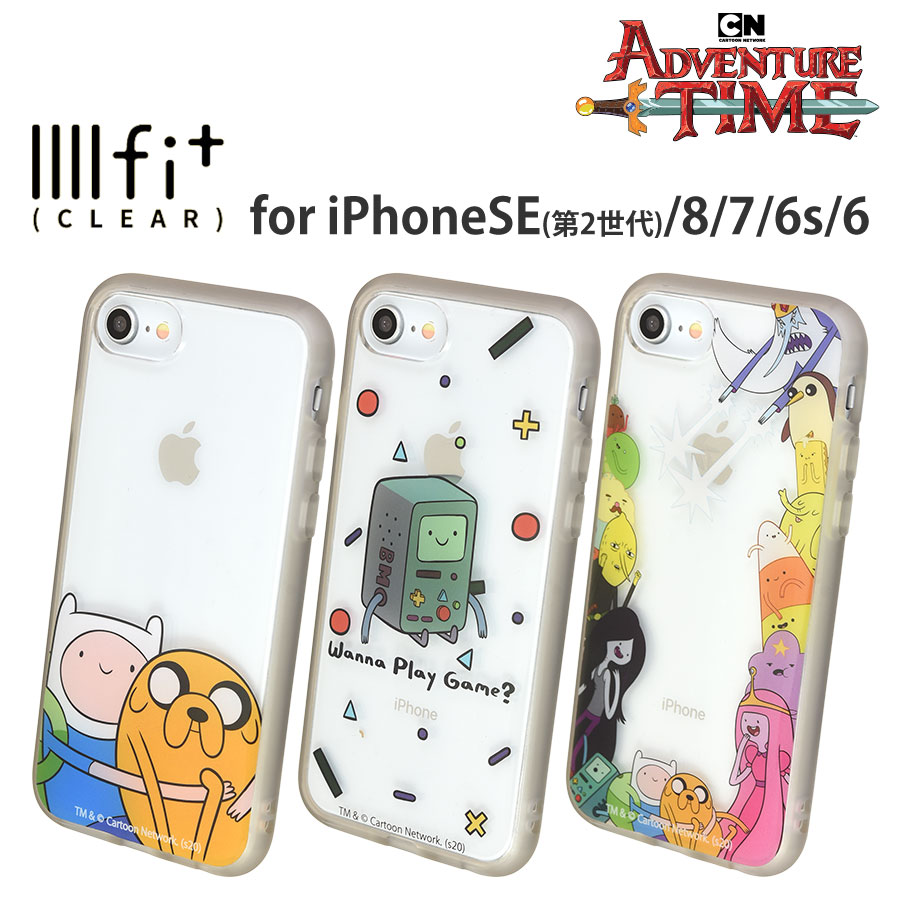 アドベンチャー・タイム  IIIIfit Clear iPhoneSE(第2世代)/8/7/6s/6 対応ケース