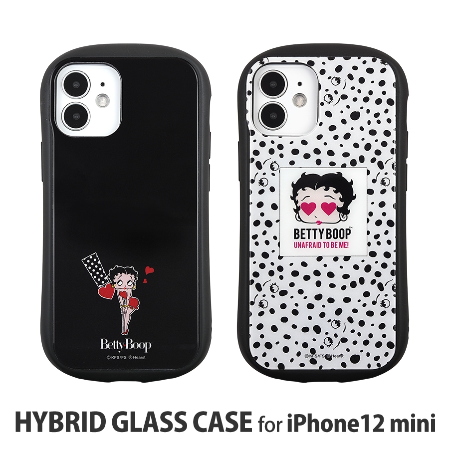 BETTY BOOP(TM) iPhone12 mini対応 ハイブリッドガラスケース