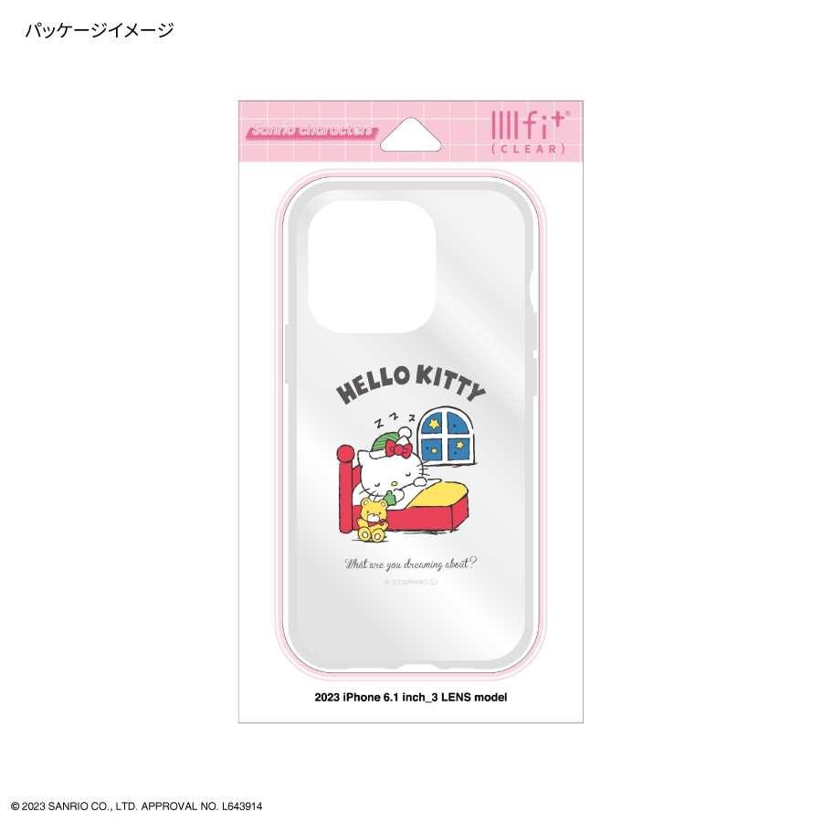 サンリオキャラクターズ IIIIfit Clear iPhone15 Pro 対応 ケース