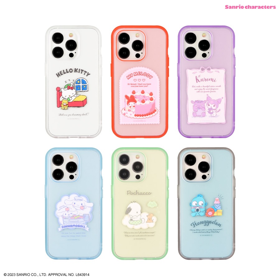 サンリオキャラクターズ IIIIfit Clear iPhone15 Pro 対応 ケース