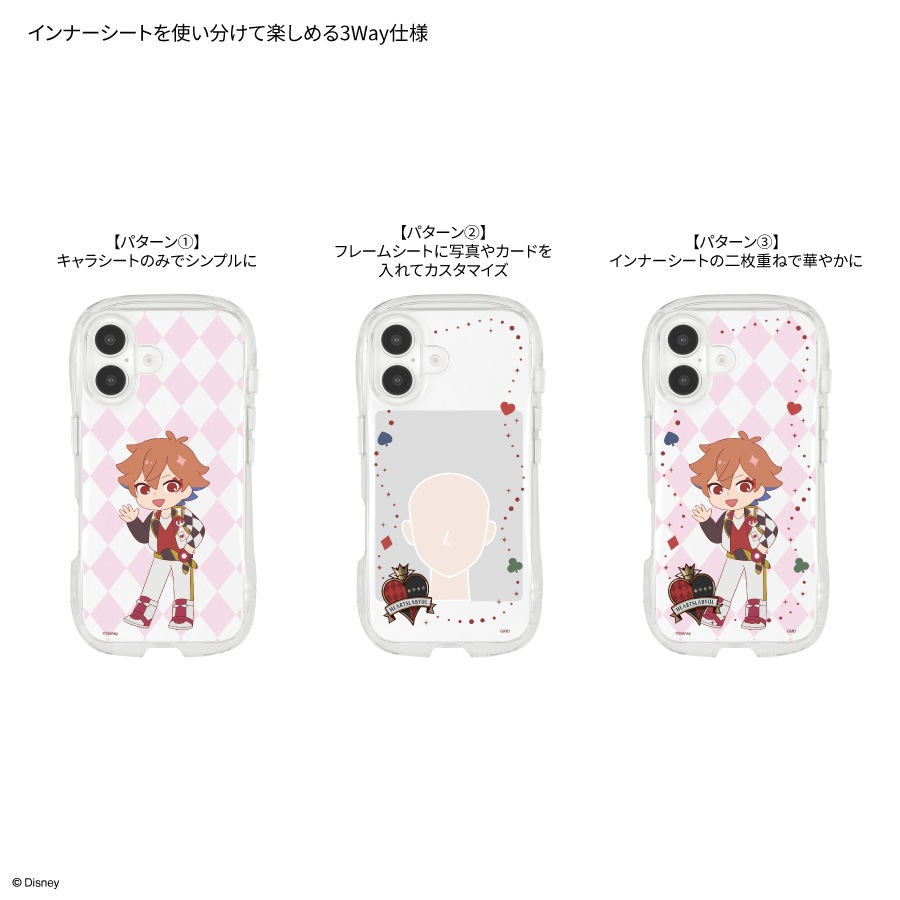 2026年1月下旬発売予定　ディズニー ツイステッドワンダーランド iPhone16 対応 3way クリスタルクリアケース