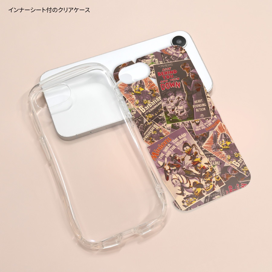 『ミニオンズ&モンスターズ』シリーズ iPhone17e / 16e 対応 クリスタルクリアケース