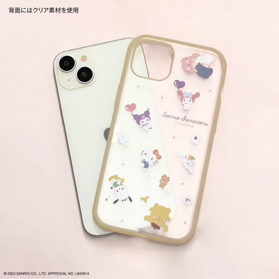 サンリオキャラクターズ IIIIfit Clear iPhone15 Plus / 14 Plus 対応 ケース