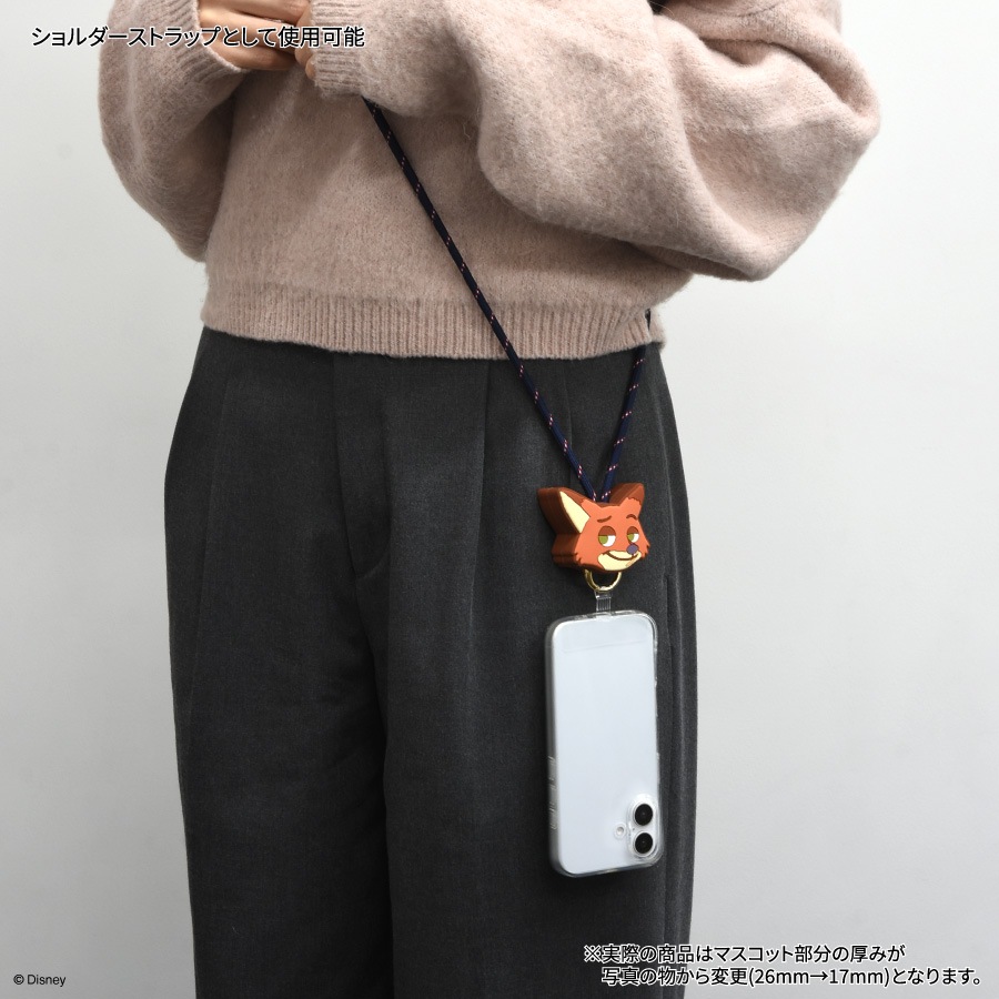 ディズニーキャラクター、ピクサーキャラクター ／ マルチリングプラス マスコットストラップ