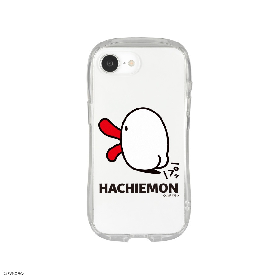 ハチエモン iPhone16e 対応 クリスタルクリアケース