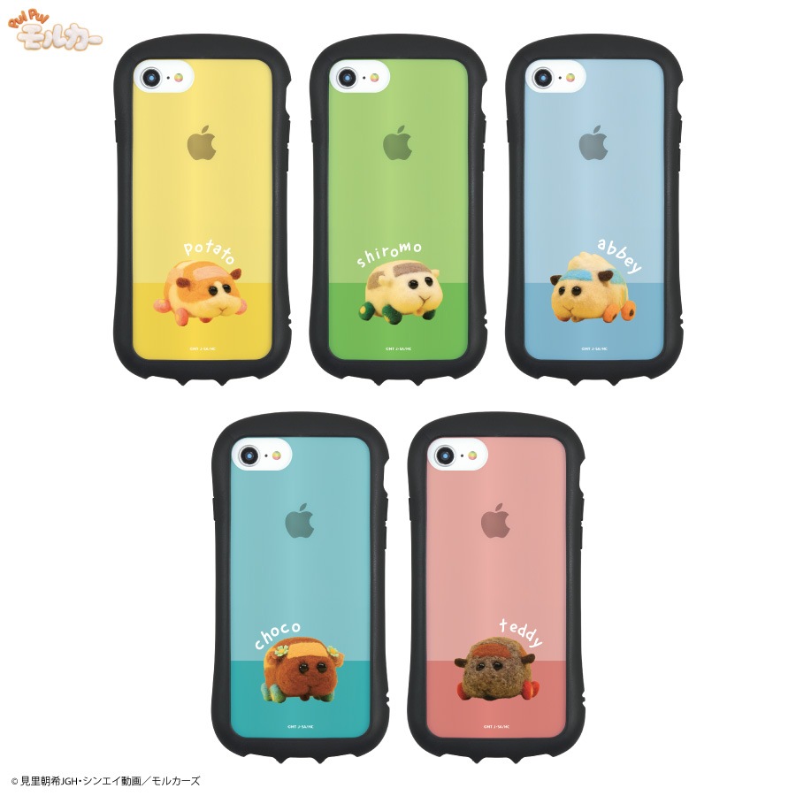 PUI PUI モルカー　iPhoneSE(第2世代)/8/7/6s/6対応ハイブリッドクリアケース