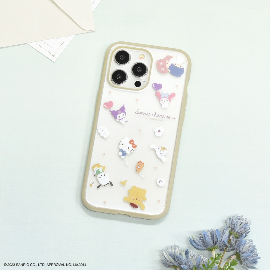 サンリオキャラクターズ IIIIfit Clear iPhone15 Pro Max 対応 ケース
