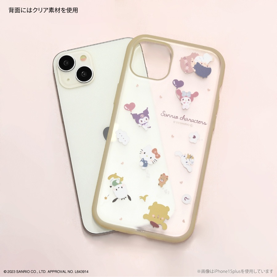 サンリオキャラクターズ IIIIfit Clear iPhone15 Pro Max 対応 ケース