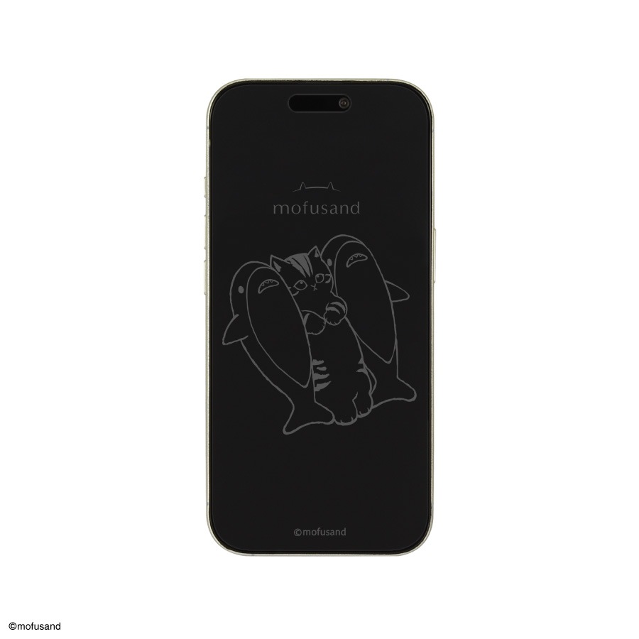 mofusand iPhone 16 Pro 対応 ガラススクリーンプロテクター