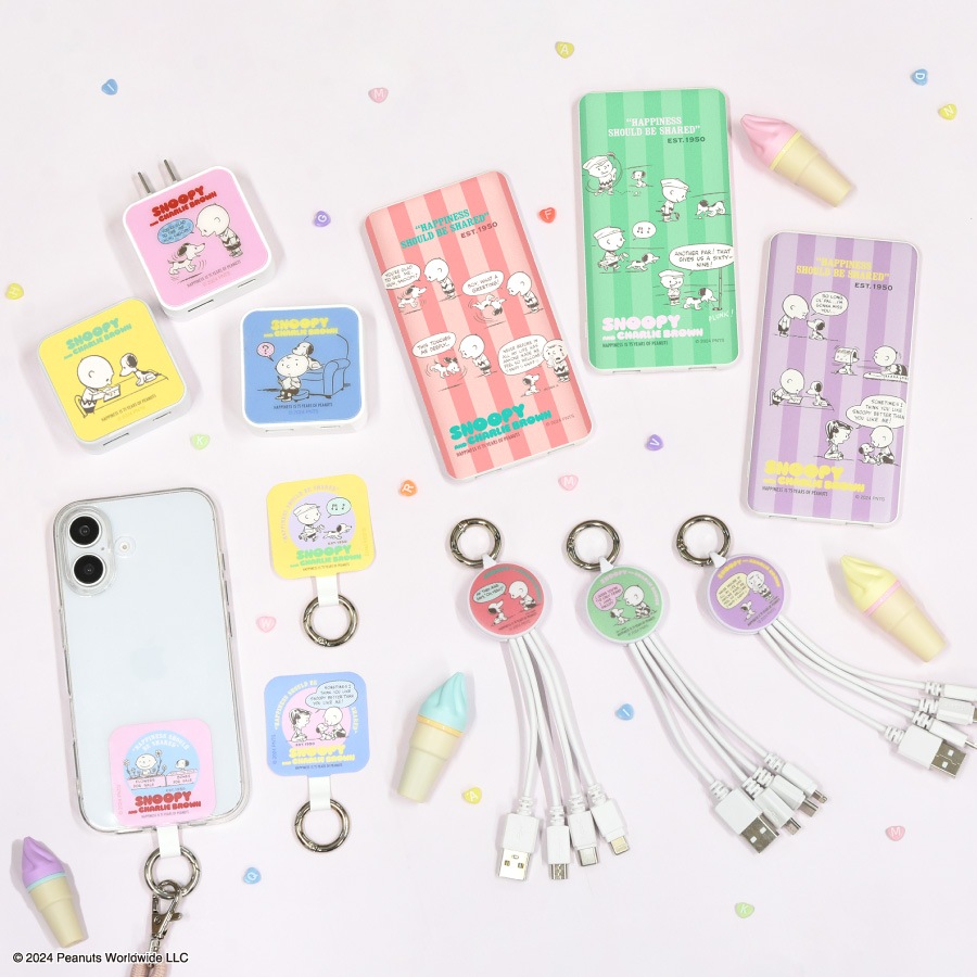 ピーナッツ スヌーピー  USB / USB Type-C 4000mAh リチウムイオンポリマー充電器 2.1A