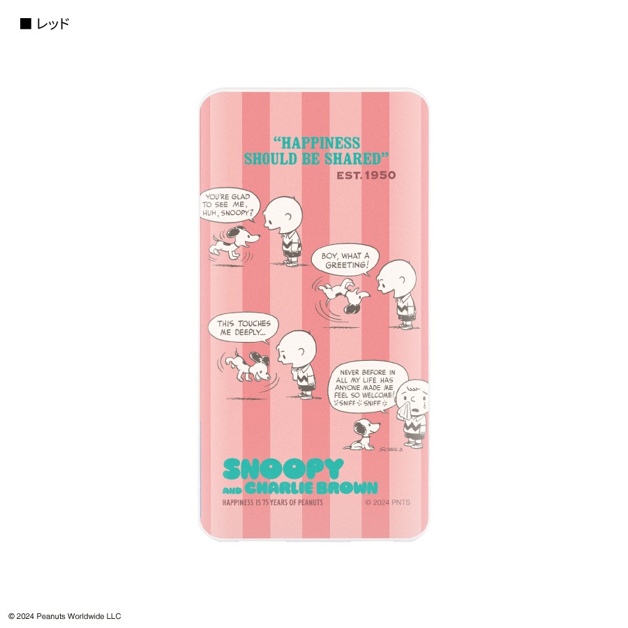 ピーナッツ スヌーピー  USB / USB Type-C 4000mAh リチウムイオンポリマー充電器 2.1A