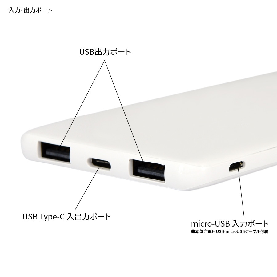 THE BATMAN ／ USB/USB Type-C 4000mAh リチウムイオンポリマー充電器 2.1A