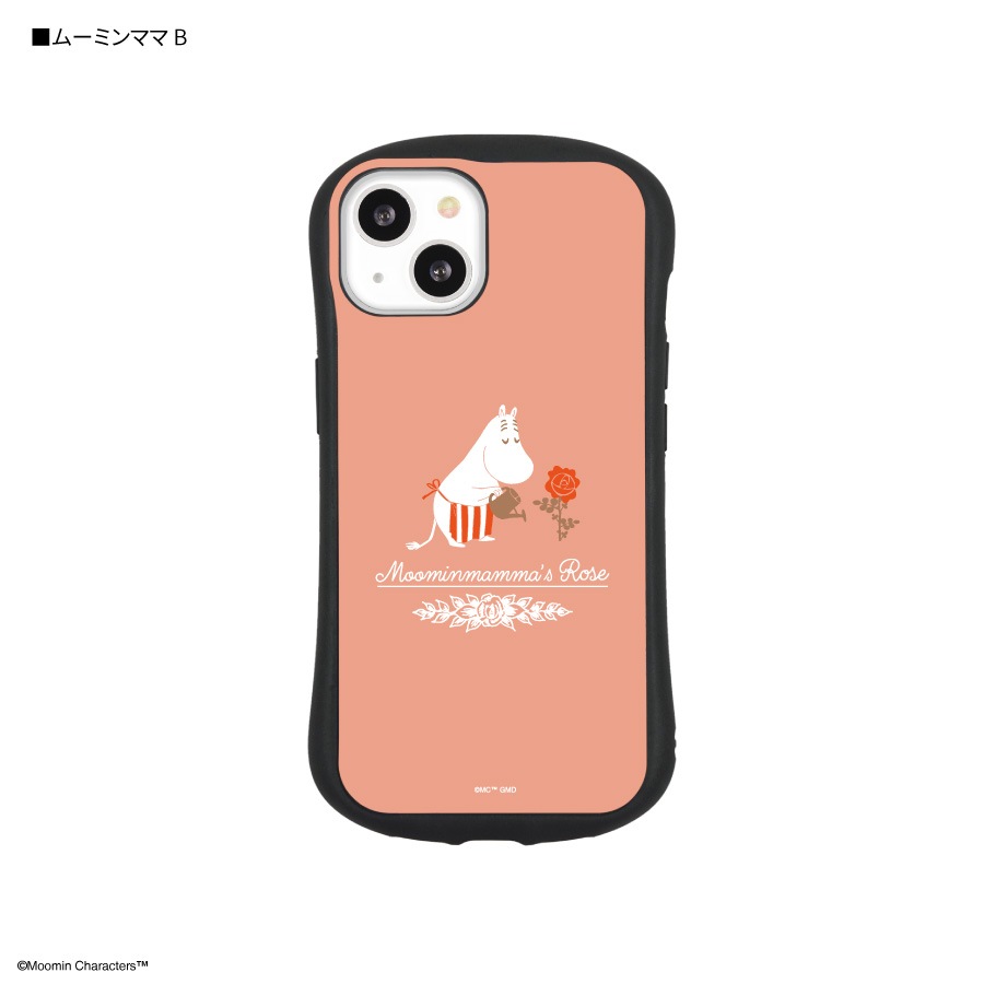 ムーミン 【Moominmamma's Rose】 iPhone13対応 ハイブリッドガラス