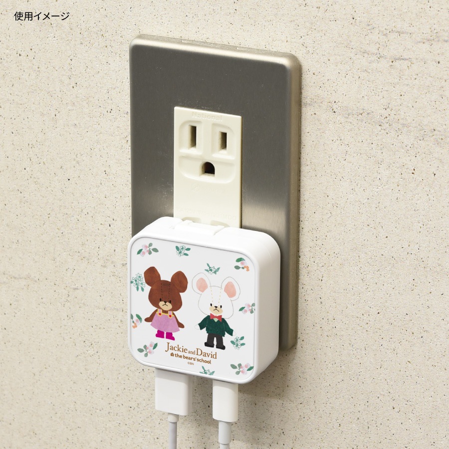 くまのがっこう USB / USB Type-C ACアダプタ