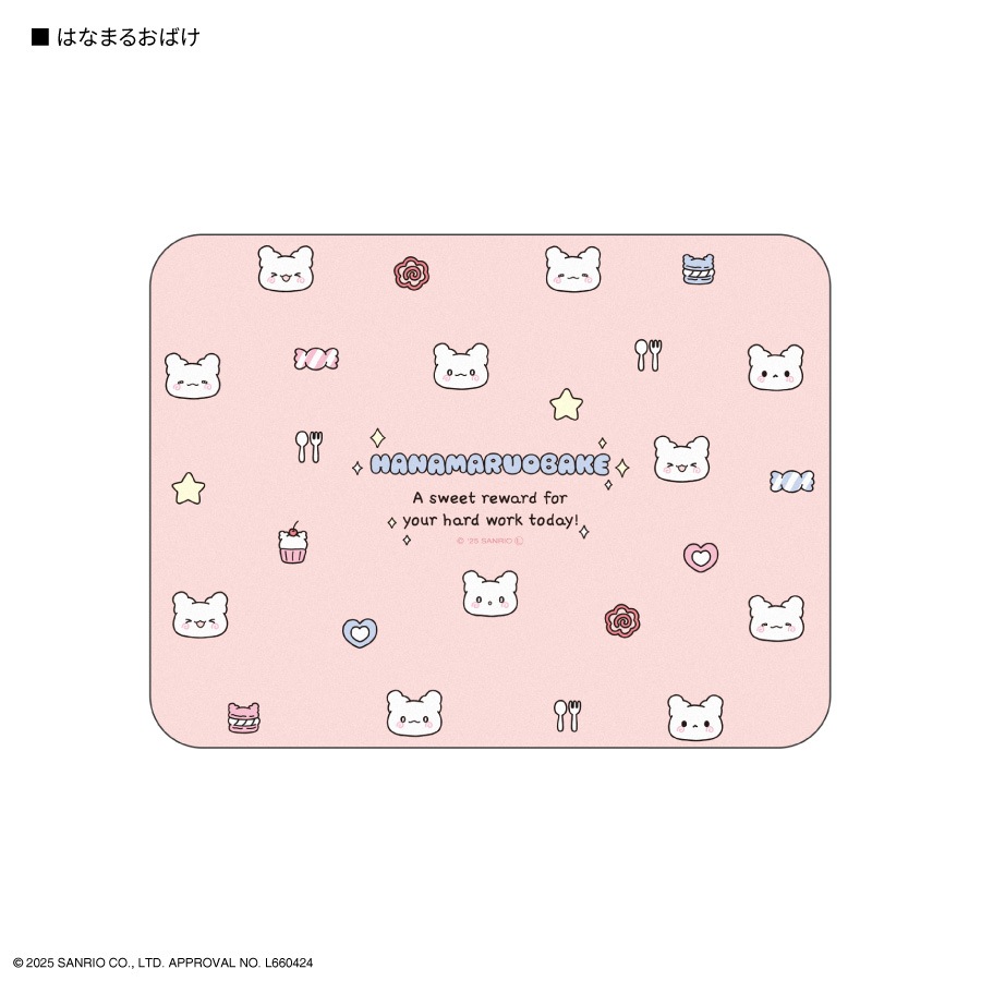 はなまるおばけ パステルスイーツポップデザイン マウスパッド