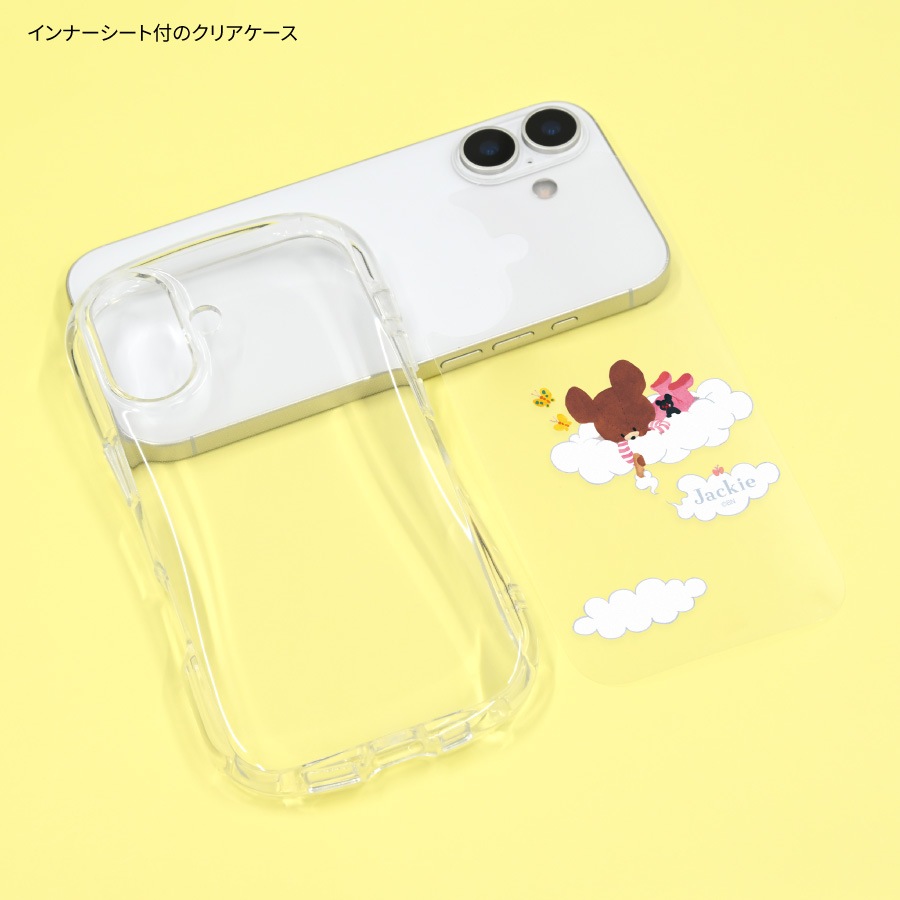くまのがっこう iPhone17 対応 クリスタルクリアケース