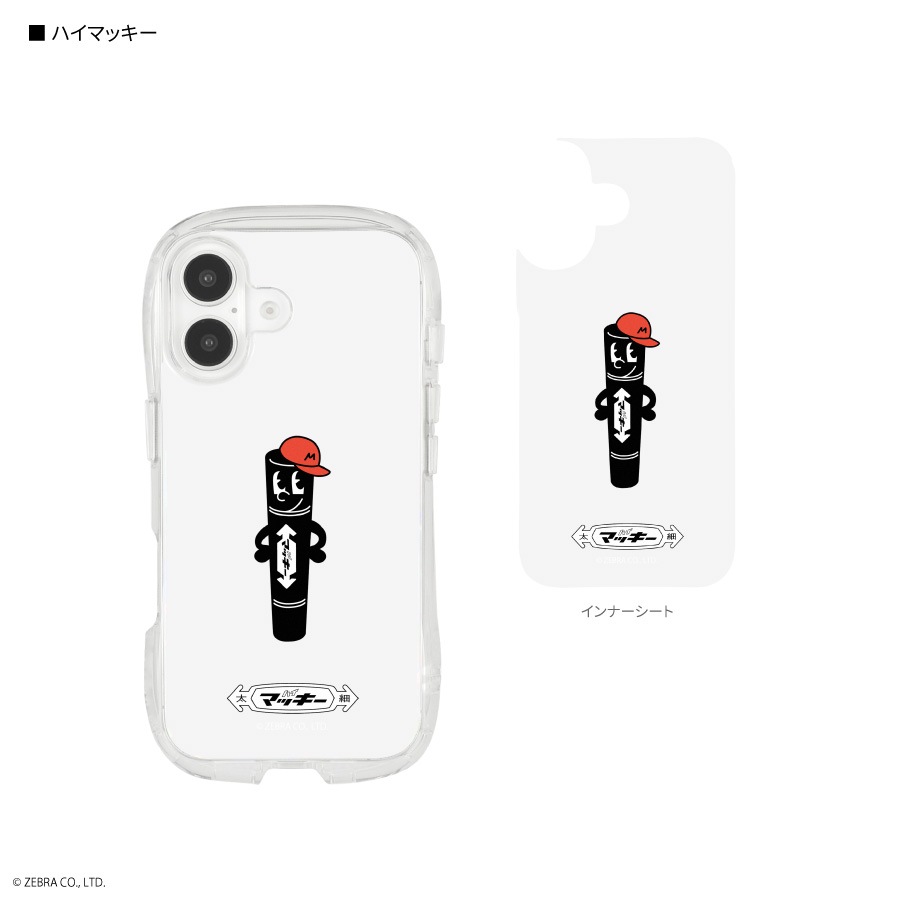 Hi! Mckee iPhone16 対応 クリスタルクリアケース