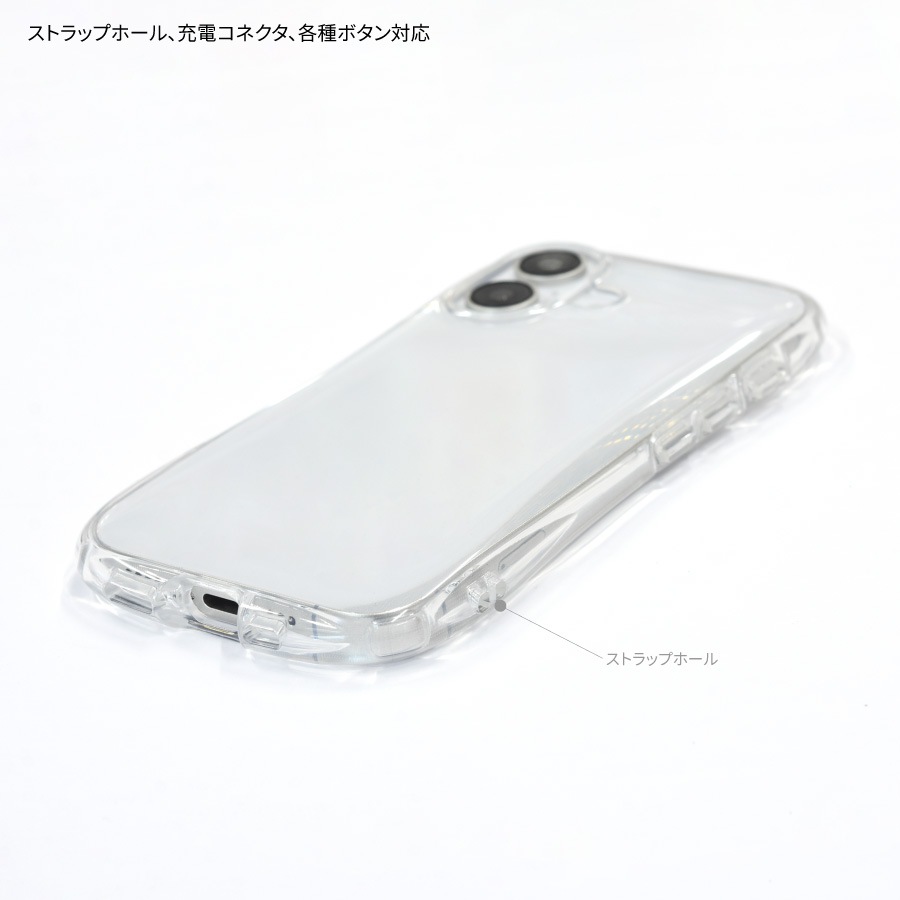 Hi! Mckee iPhone16 対応 クリスタルクリアケース