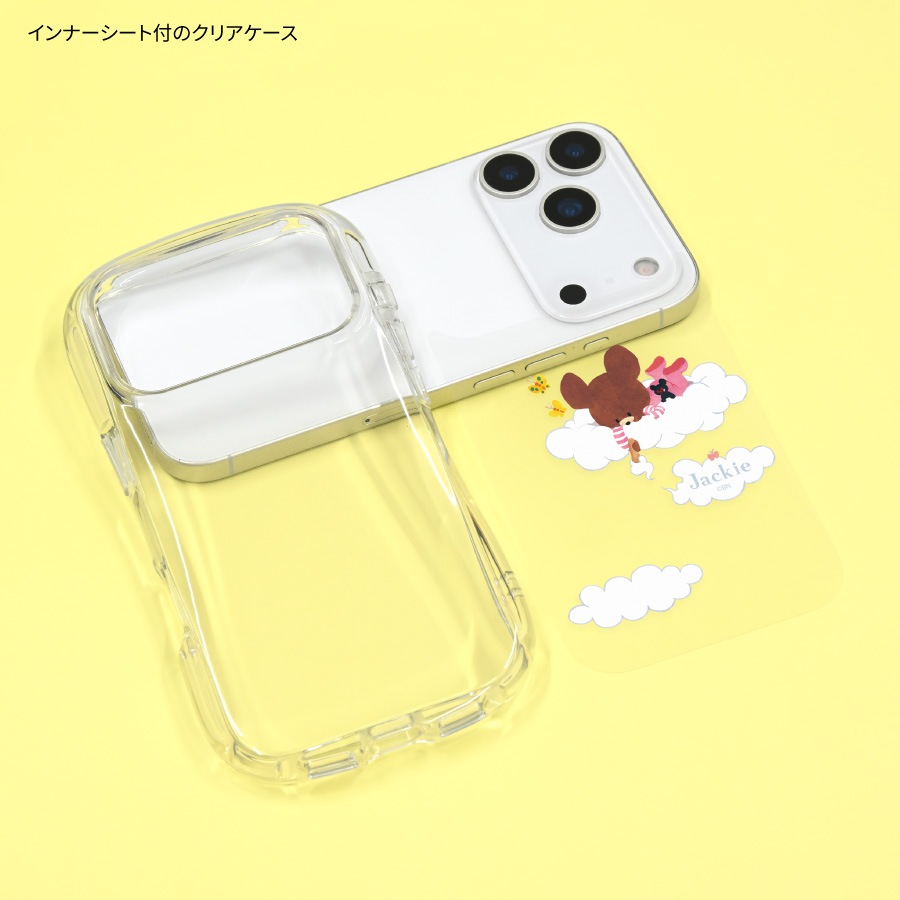くまのがっこう iPhone17 Pro 対応 クリスタルクリアケース