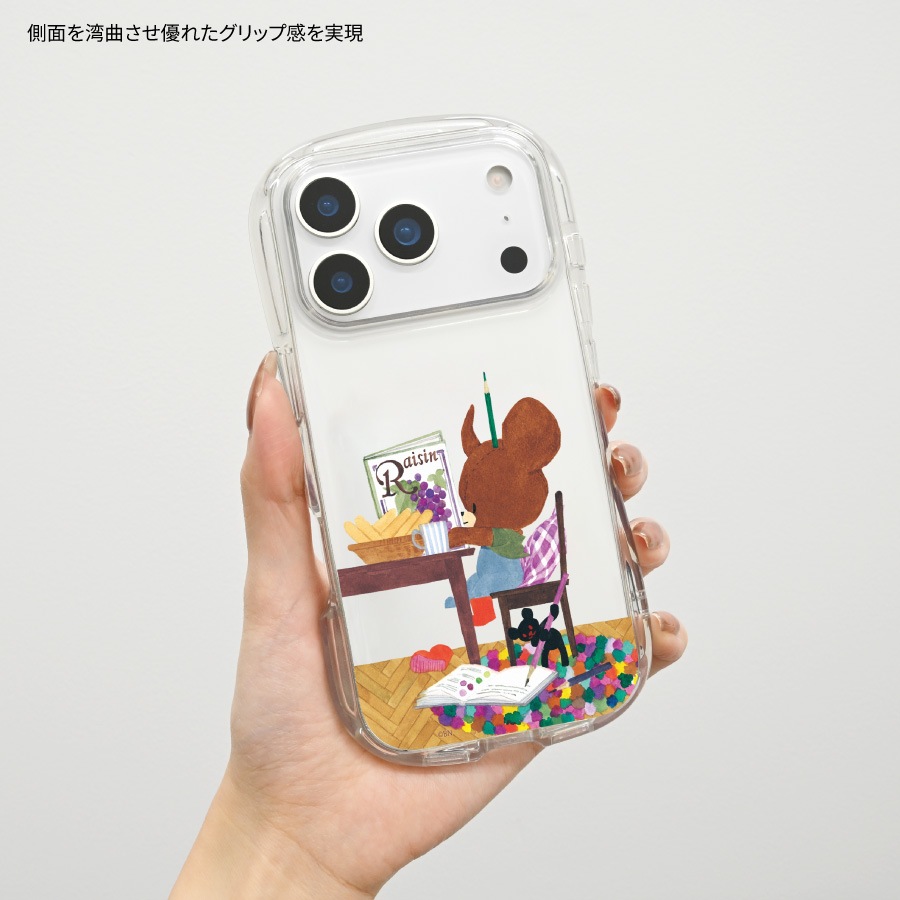 くまのがっこう iPhone17 Pro 対応 クリスタルクリアケース