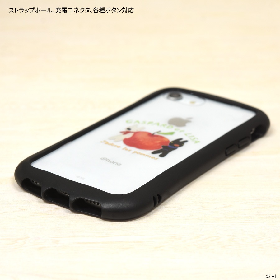 リサとガスパール iPhone SE (第3世代/第2世代) / 8 / 7 / 6s / 6 対応 ハイブリッドクリアケース