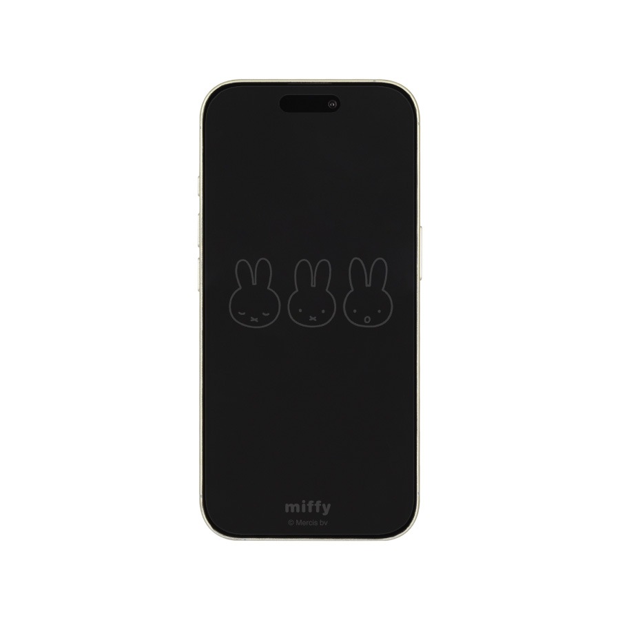 ミッフィー iPhone 16 / 15 / 15 Pro / 14 / 14 Pro / 13 / 13 Pro 対応 ガラススクリーンプロテクター