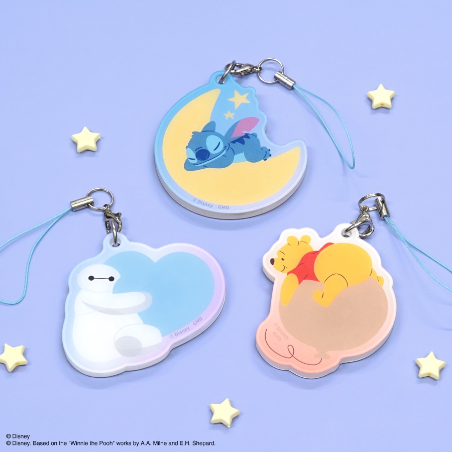ディズニーキャラクター ／ 光るモバイルストラップ
