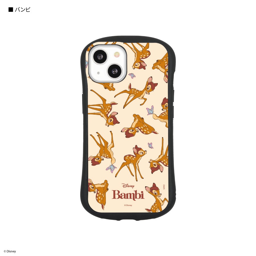 ディズニーキャラクター ／ iPhone13 対応 ハイブリッドガラスケース