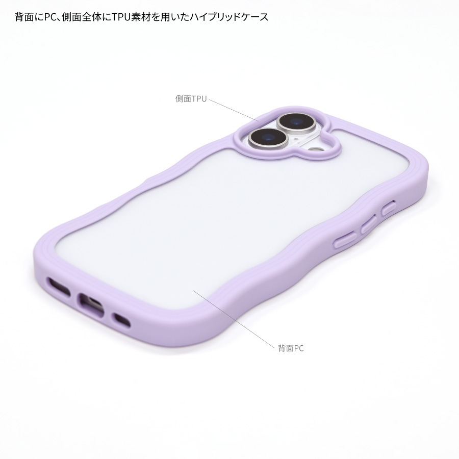 ピーナッツ スヌーピー iPhone17 対応 うねうねフレームケース