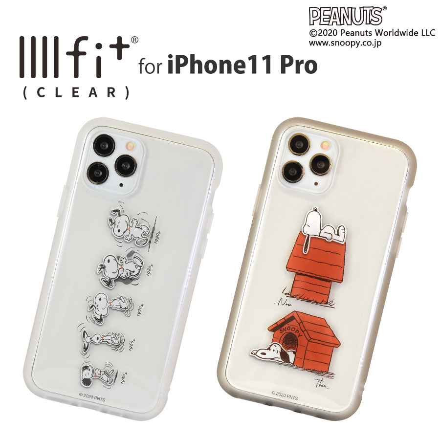 ピーナッツ IIIIfit clear iPhone11 Pro対応ケース