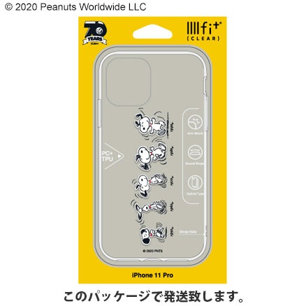 ピーナッツ IIIIfit clear iPhone11 Pro対応ケース