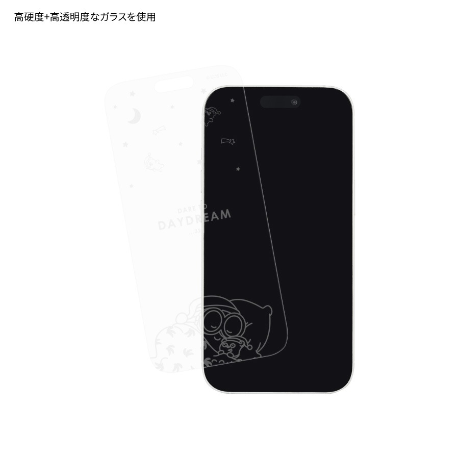 『怪盗グルー／ミニオンズ』シリーズ iPhone 15 / 15 Pro / 14 / 14 Pro / 13 / 13 Pro 対応 ガラススクリーンプロテクター