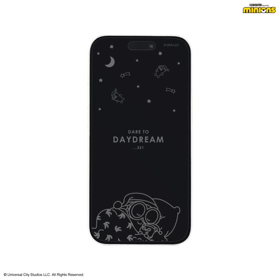 『怪盗グルー／ミニオンズ』シリーズ iPhone 15 / 15 Pro / 14 / 14 Pro / 13 / 13 Pro 対応 ガラススクリーンプロテクター