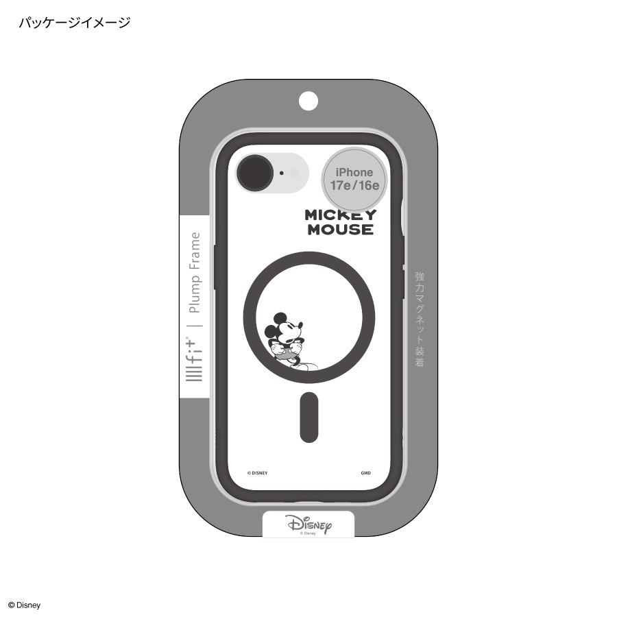 ディズニーキャラクター ／ IIIIfit プランプフレーム iPhone17e / 16e MagSafe 対応 ケース