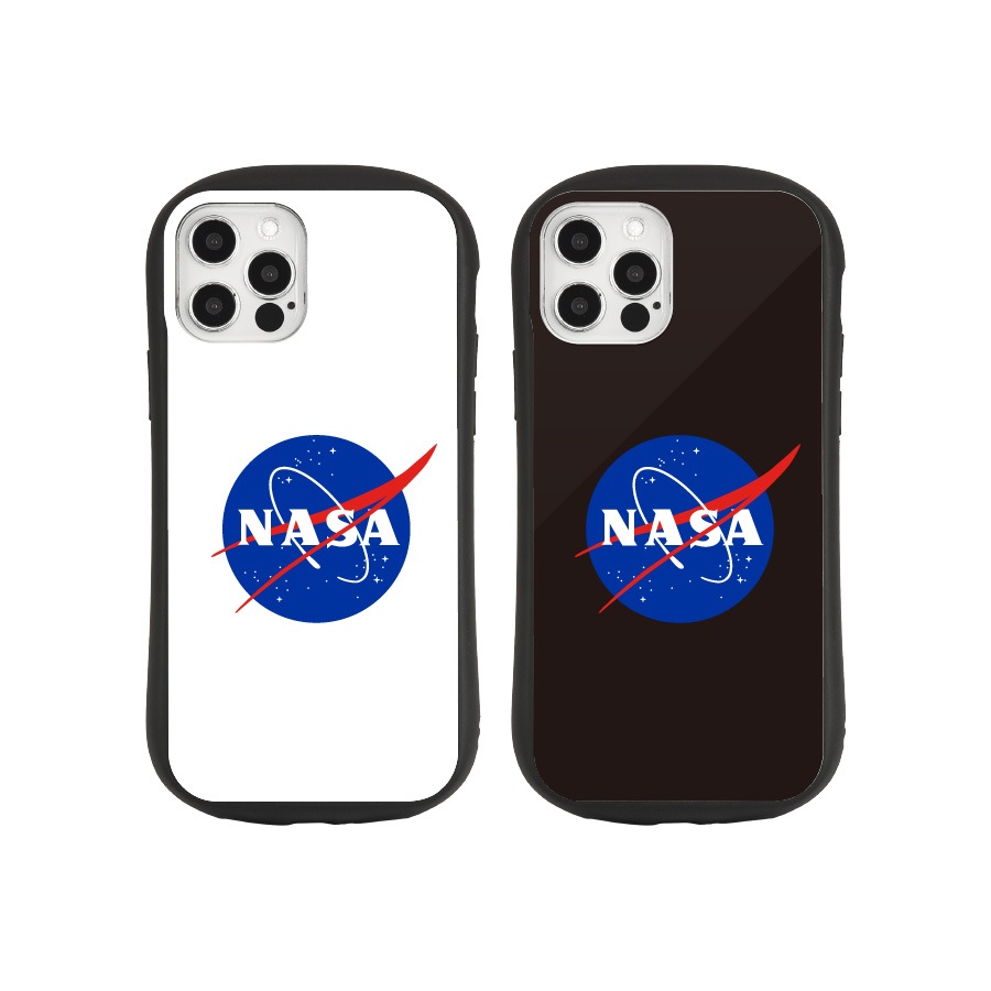 NASA　iPhone12/12 Pro対応 ハイブリッドガラスケース