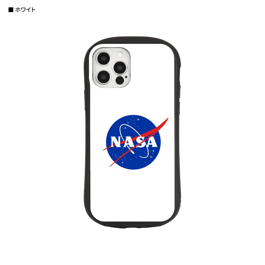 NASA　iPhone12/12 Pro対応 ハイブリッドガラスケース