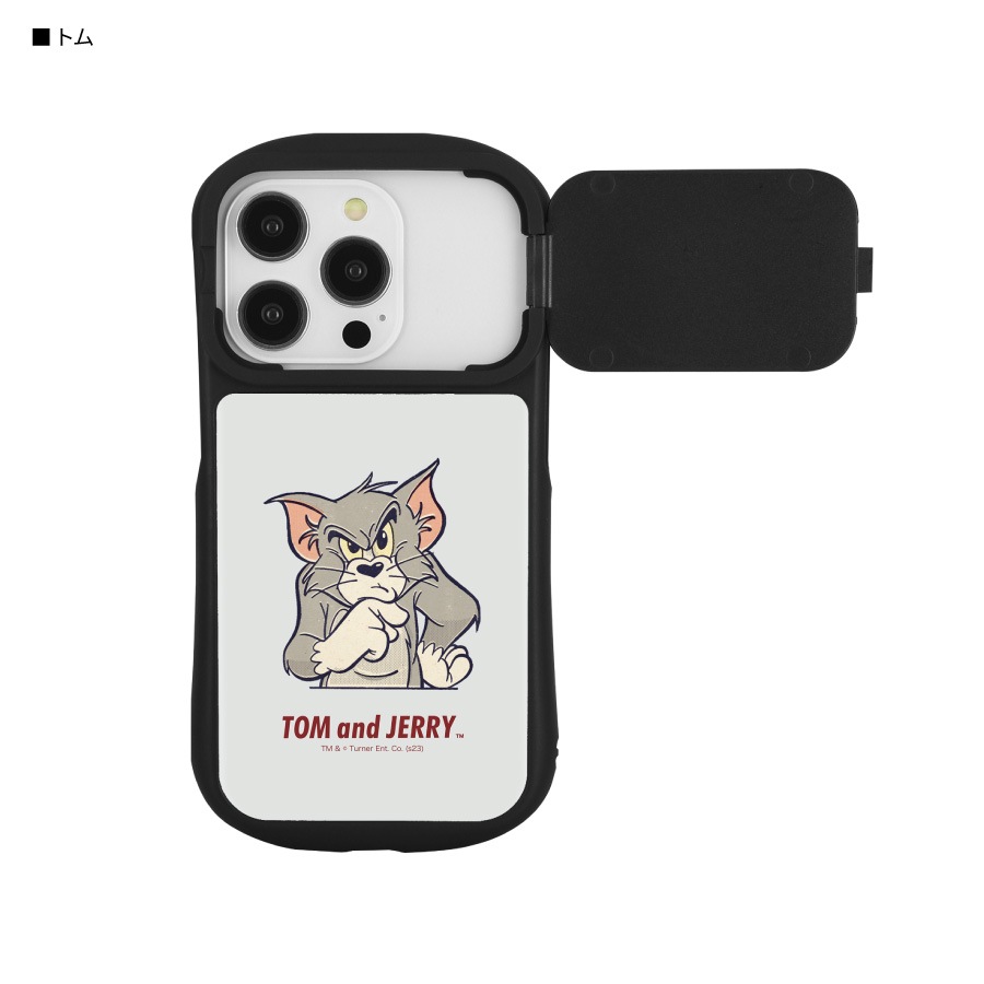 トムとジェリー iPhone14 / 14 Pro / 13 / 13 Pro / 12 / 12 Pro 対応 ハイブリッドガラスケース