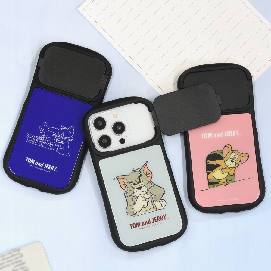 トムとジェリー iPhone14 / 14 Pro / 13 / 13 Pro / 12 / 12 Pro 対応 ハイブリッドガラスケース