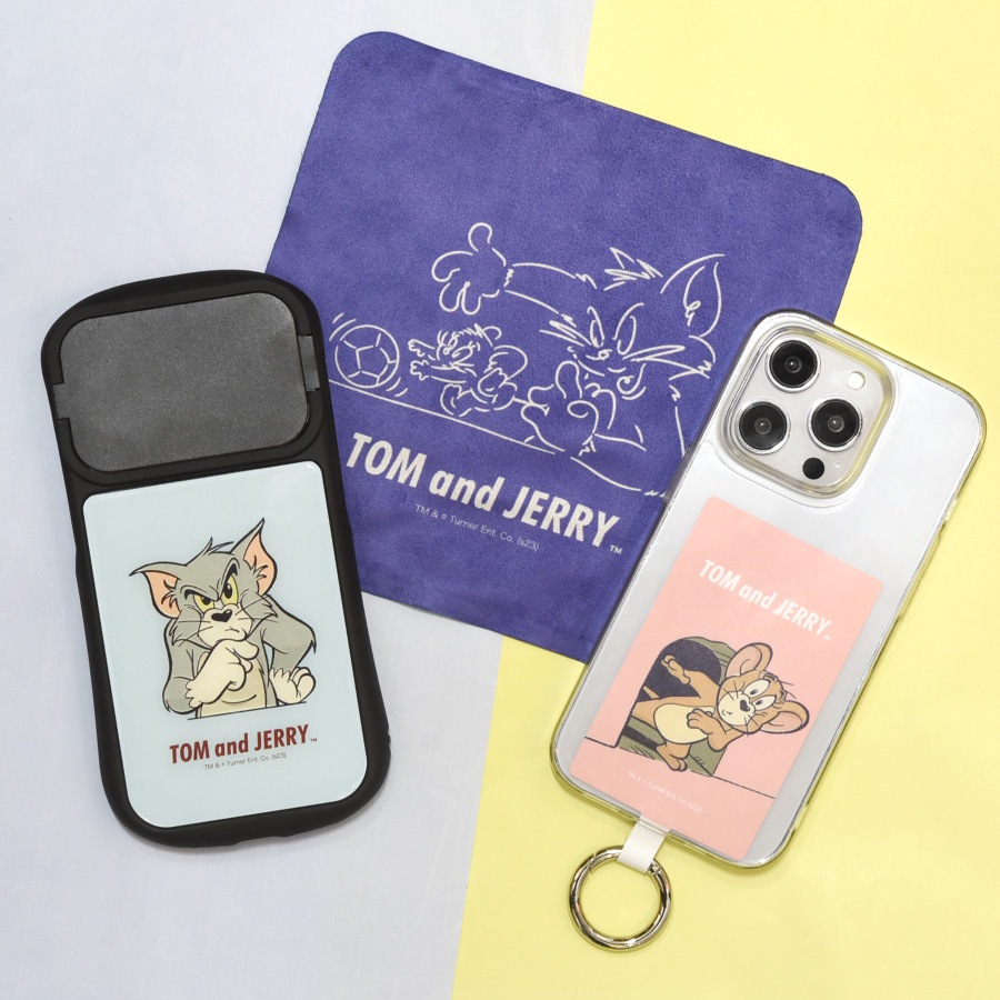 トムとジェリー iPhone14 / 14 Pro / 13 / 13 Pro / 12 / 12 Pro 対応 ハイブリッドガラスケース