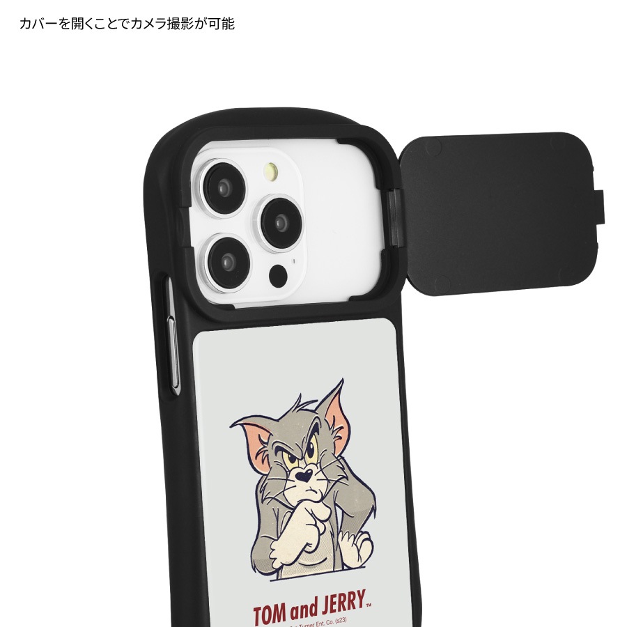 トムとジェリー iPhone14 / 14 Pro / 13 / 13 Pro / 12 / 12 Pro 対応 ハイブリッドガラスケース
