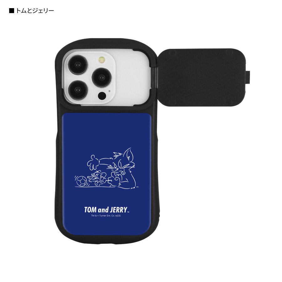 トムとジェリー iPhone14 / 14 Pro / 13 / 13 Pro / 12 / 12 Pro 対応 ハイブリッドガラスケース