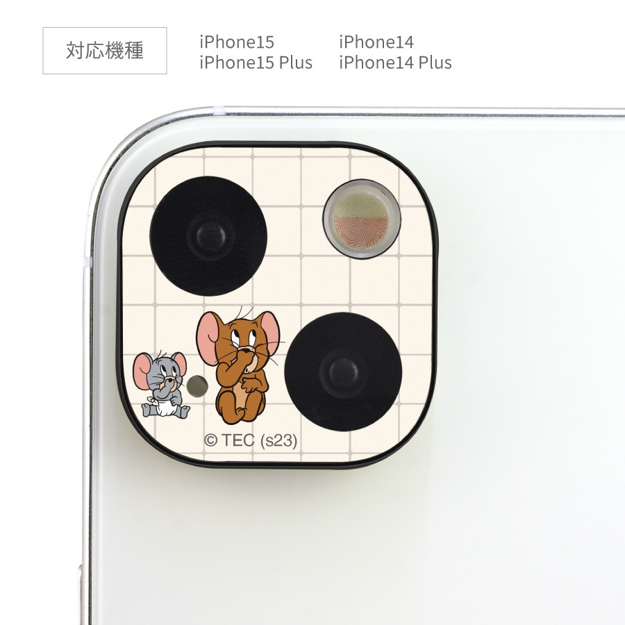 トムとジェリー iPhone15 / 15 Plus / 14 / 14 Plus 対応 カメラカバー