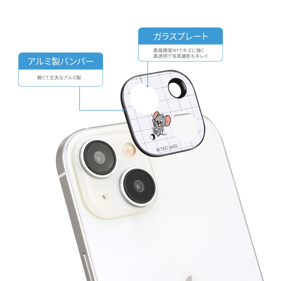 トムとジェリー iPhone15 / 15 Plus / 14 / 14 Plus 対応 カメラカバー