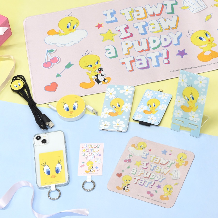 ルーニー・テューンズ USB / USB Type-C 4000mAh リチウムイオンポリマー充電器 2.1A