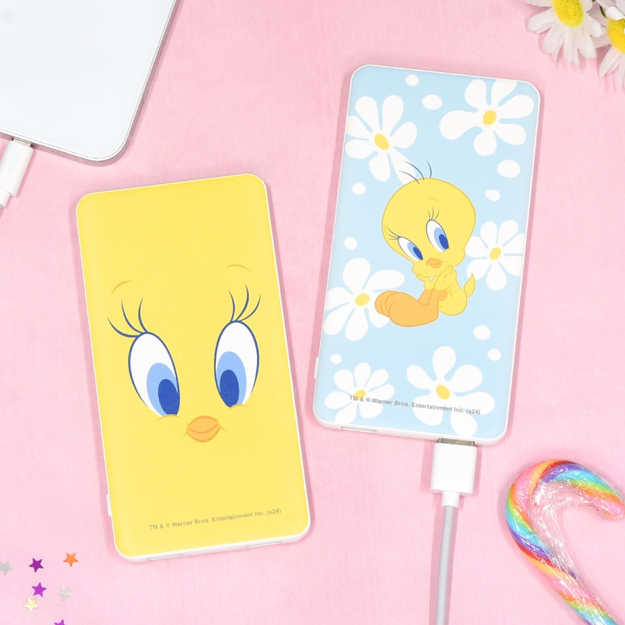 ルーニー・テューンズ USB / USB Type-C 4000mAh リチウムイオンポリマー充電器 2.1A