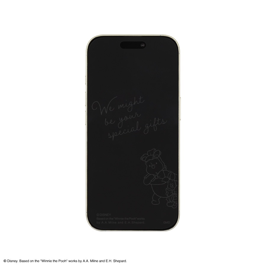 ディズニーキャラクター ／ iPhone 16 / 15 / 15 Pro / 14 / 14 Pro / 13 / 13 Pro 対応 ガラススクリーンプロテクター